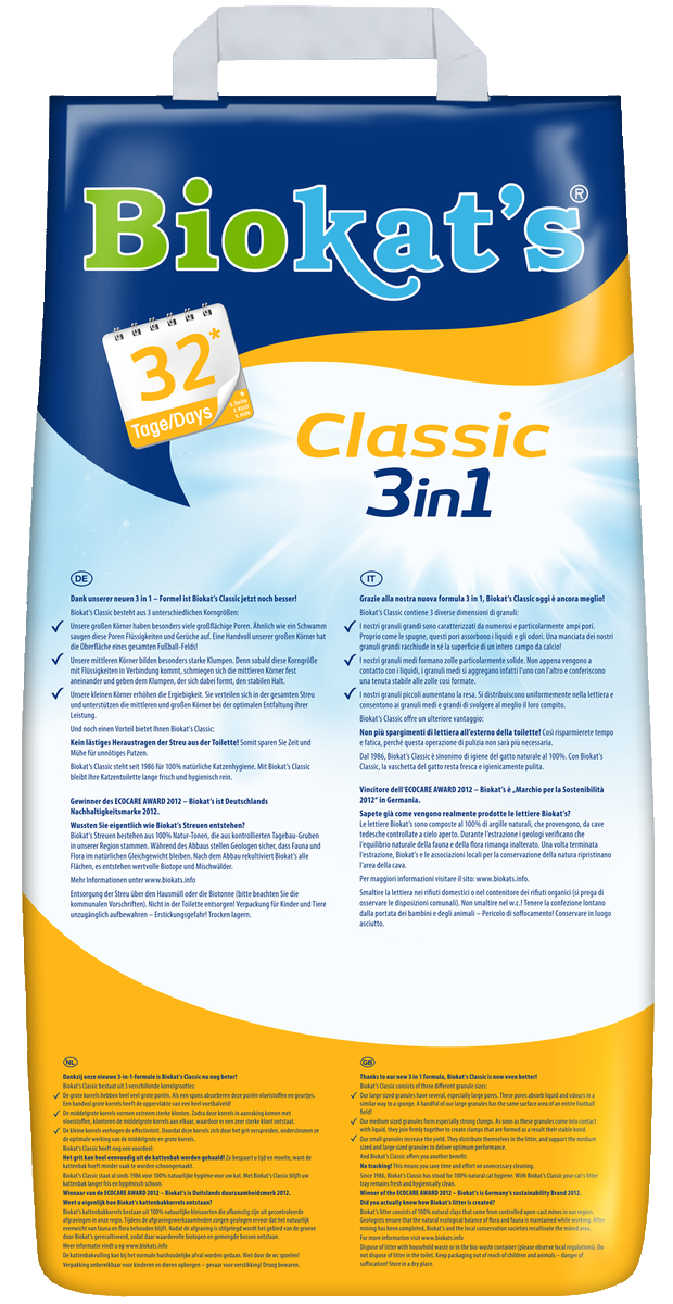 Biokat's Katzenstreu Classic 3 in 1